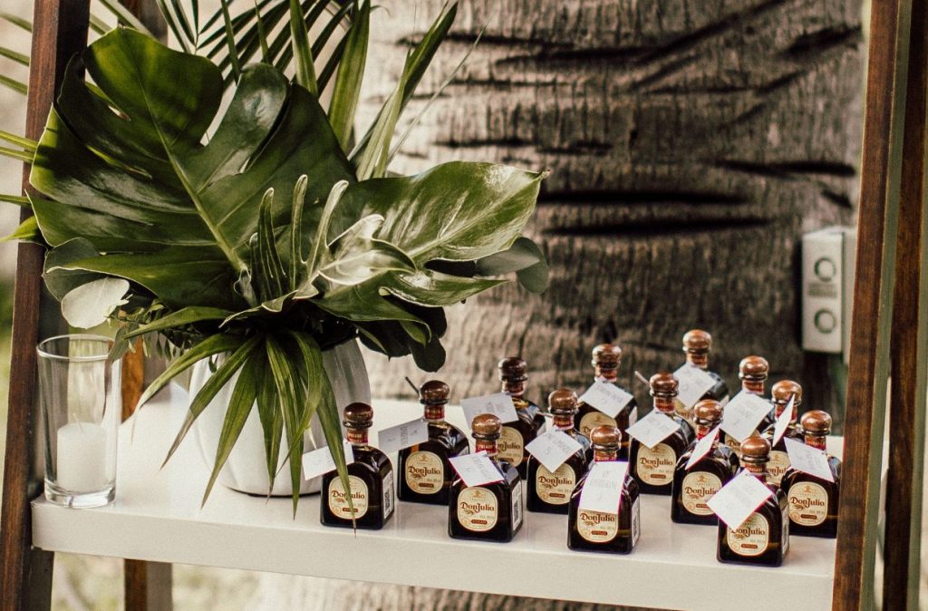 individual tequila bottles are great for welcome bags or party favors